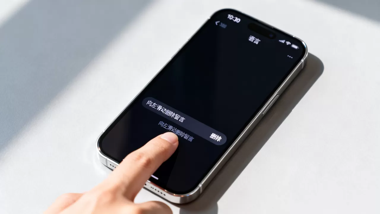 iphone语音留言怎么删除，iphone语音留言删除