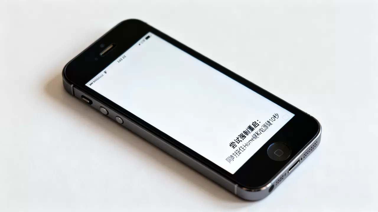 iphone5开屏白屏怎么解决，iphone5开屏