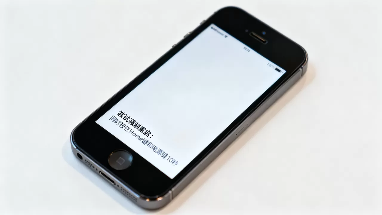iphone5开屏白屏怎么解决，iphone5开屏