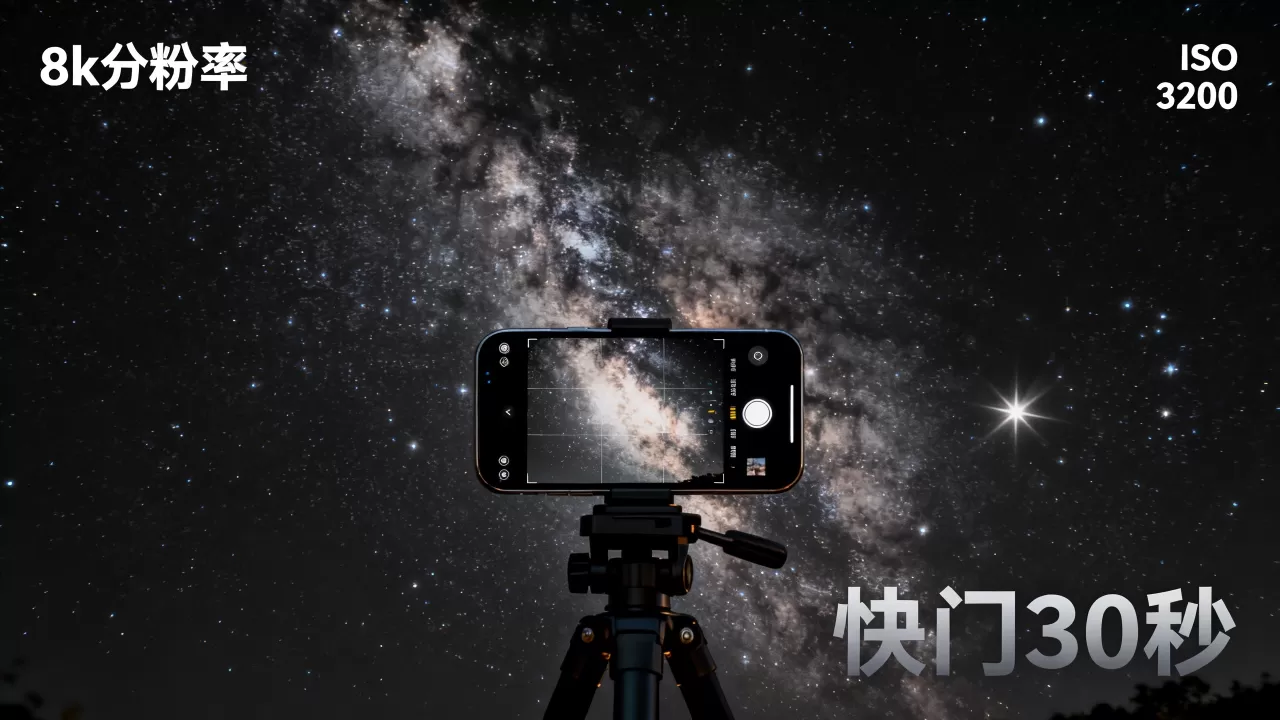 iphone如何拍摄星空，苹果拍星星教程