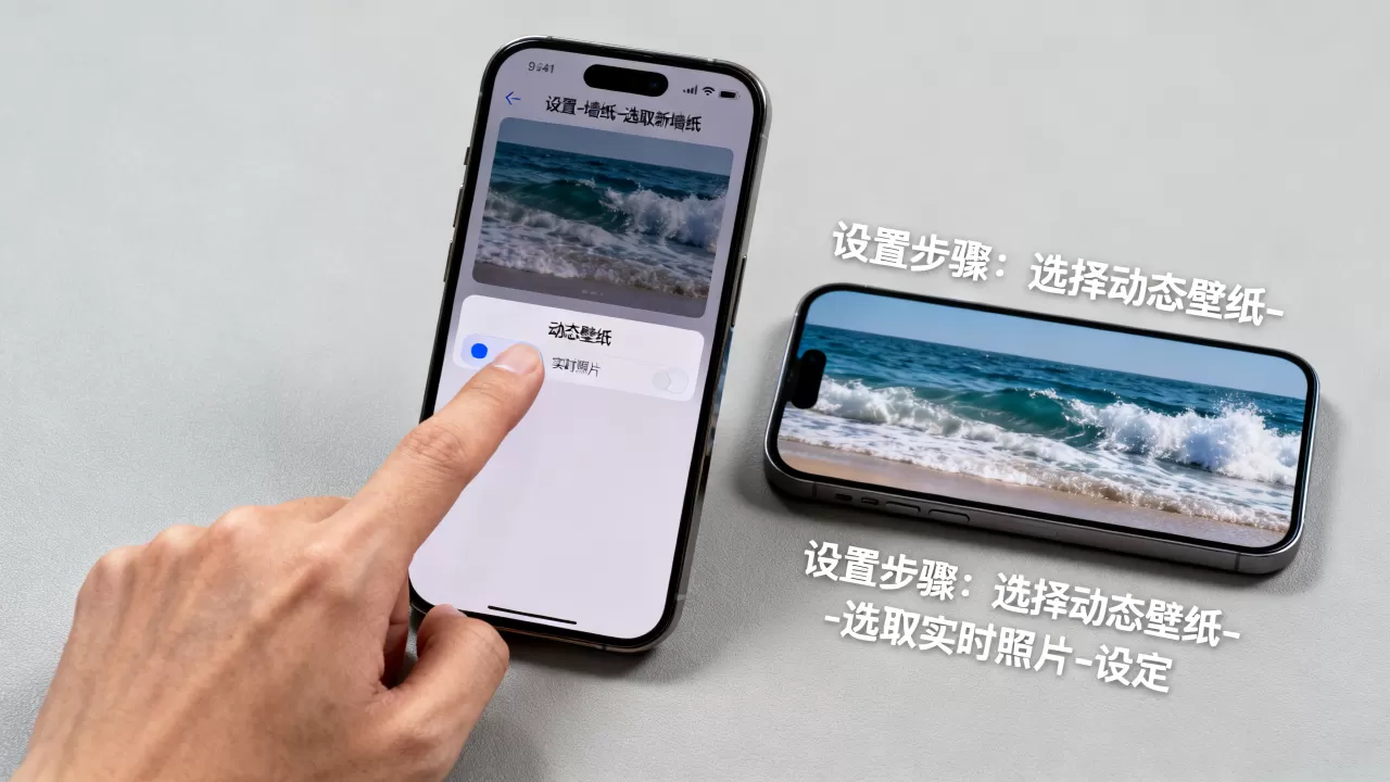 iphone live photo壁纸怎么设置，live photo动态壁纸