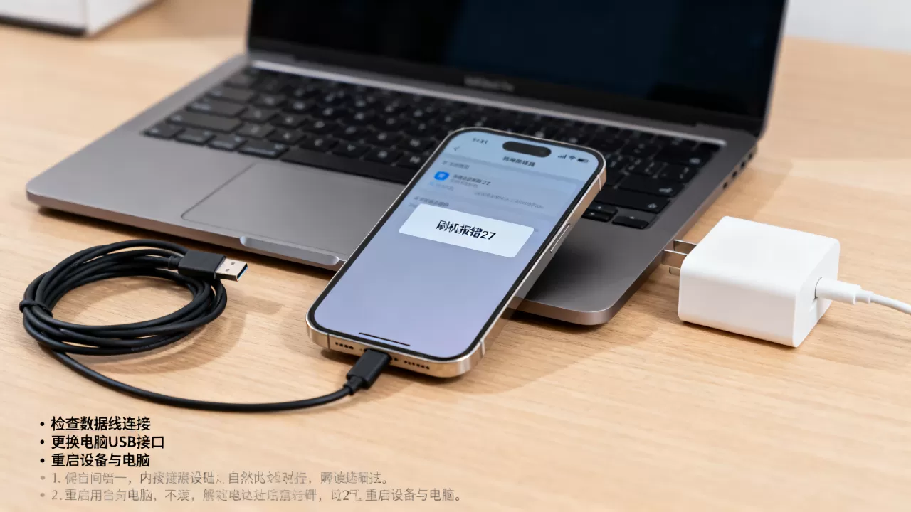 苹果刷机报错27怎么办，苹果刷机报错27解决方法