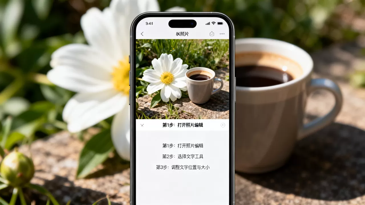 iphone照片怎么加字？iphone照片加字