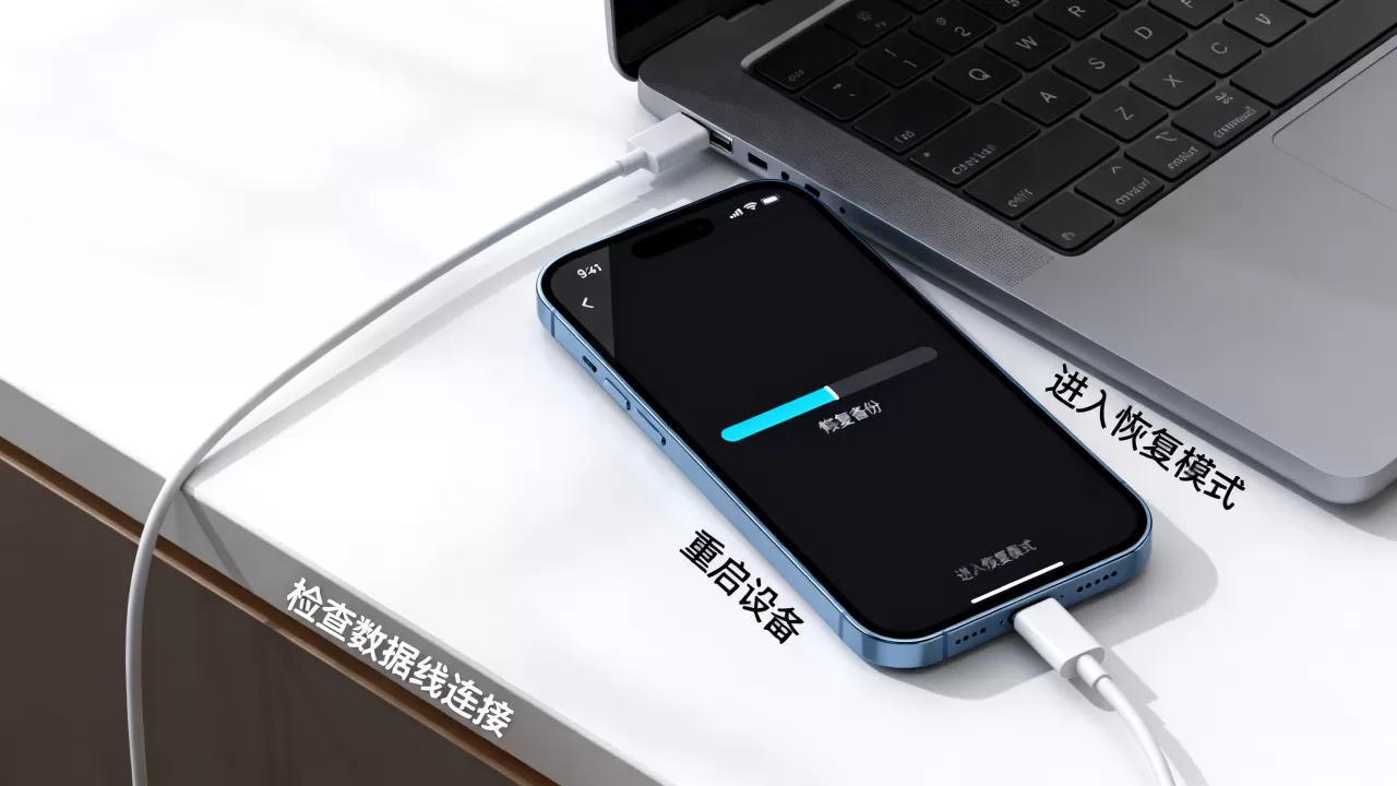 iphone恢复备份重启失败怎么办，iphone恢复备份