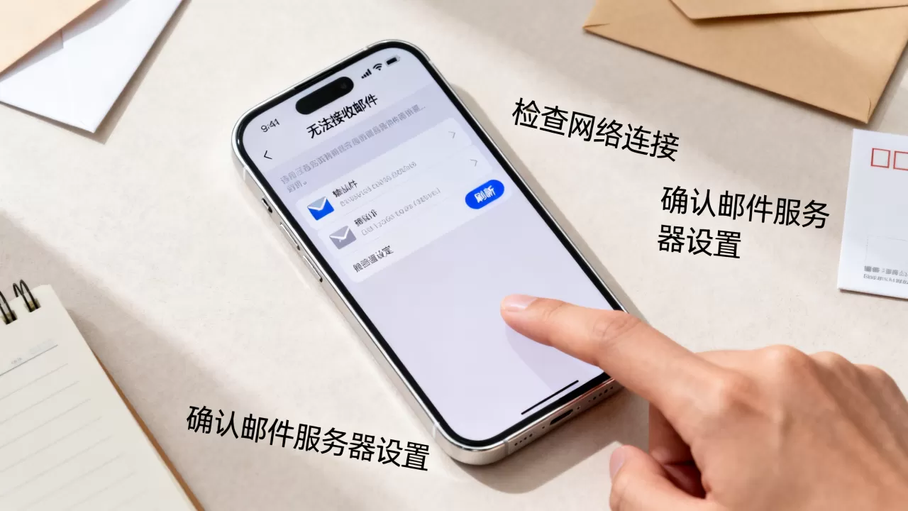 iphone无法接收邮件怎么办，iphone收不到邮件
