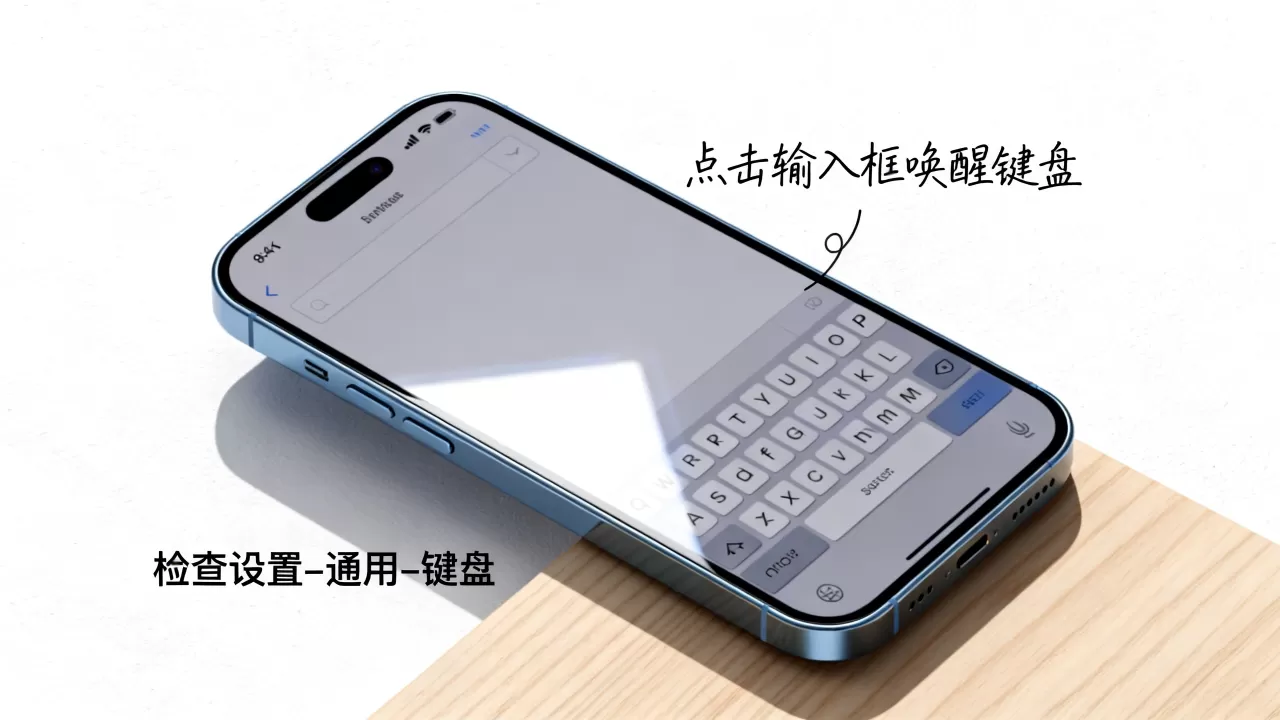 iphone键盘无法弹出怎么办，iphone键盘不出