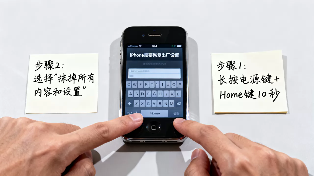 iPhone4复位死机怎么办，iPhone4怎么恢复出厂设置