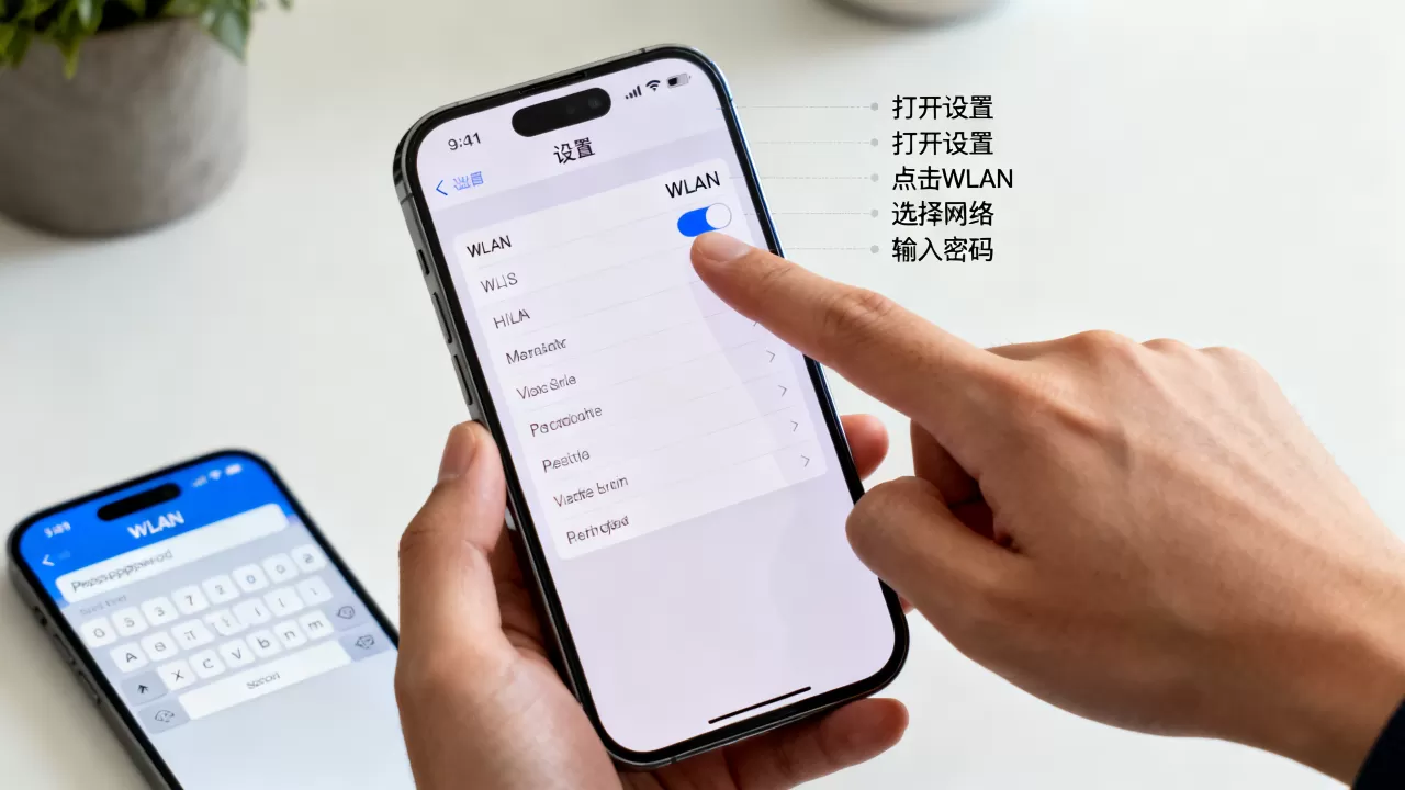 iphone怎么用wlan，iphone连接wlan的方法