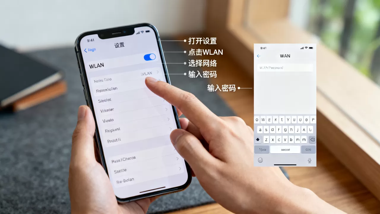 iphone怎么用wlan，iphone连接wlan的方法