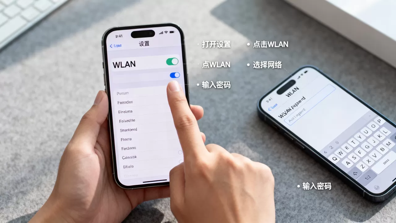 iphone怎么用wlan，iphone连接wlan的方法