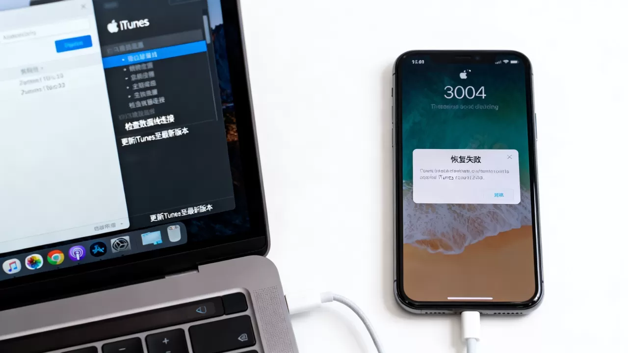 iphone恢复失败3004怎么解决，iphone恢复3004错误代码