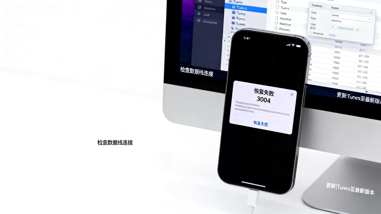 iphone恢复失败3004怎么解决，iphone恢复3004错误代码