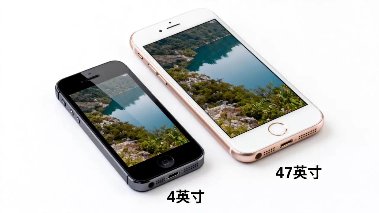 iphone5s和iphone6屏幕，iphone5s和iphone6屏幕尺寸区别