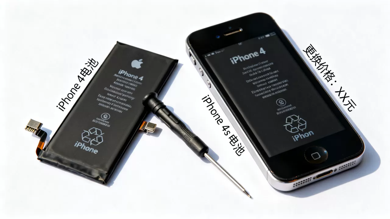 iphone4和iphone4s电池，iphone4s电池更换多少钱