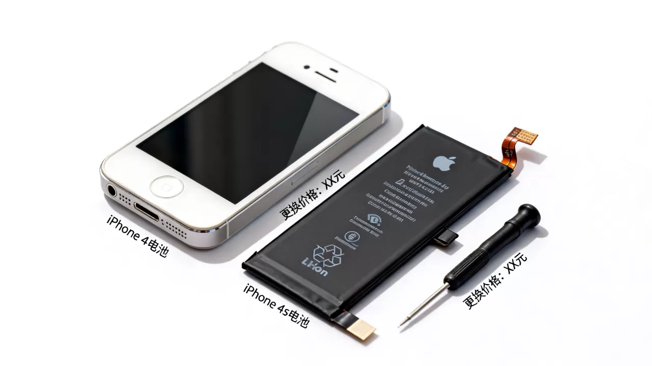iphone4和iphone4s电池，iphone4s电池更换多少钱