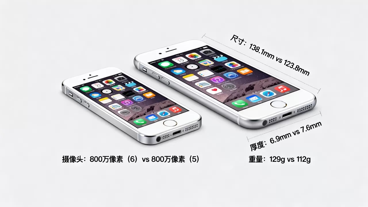 iphone6和iphone5的区别是什么，iphone6和iphone5区别