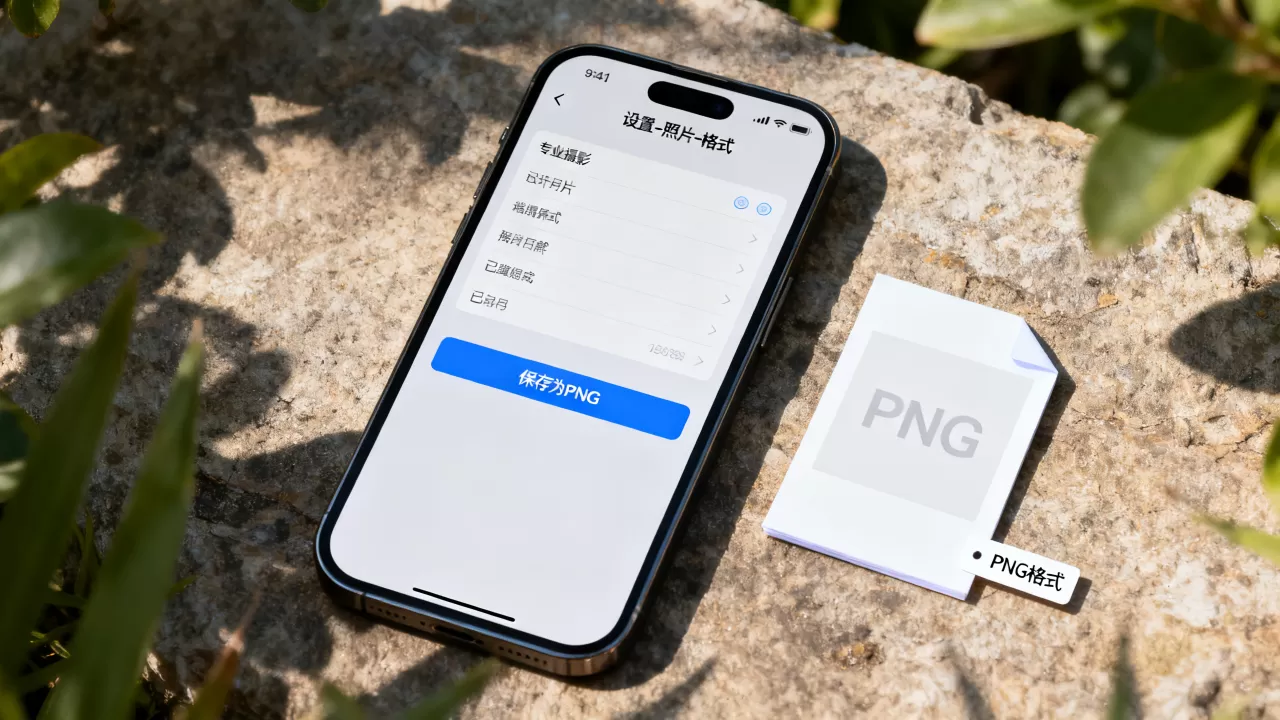 iphone照片png格式怎么保存，iphone照片png格式