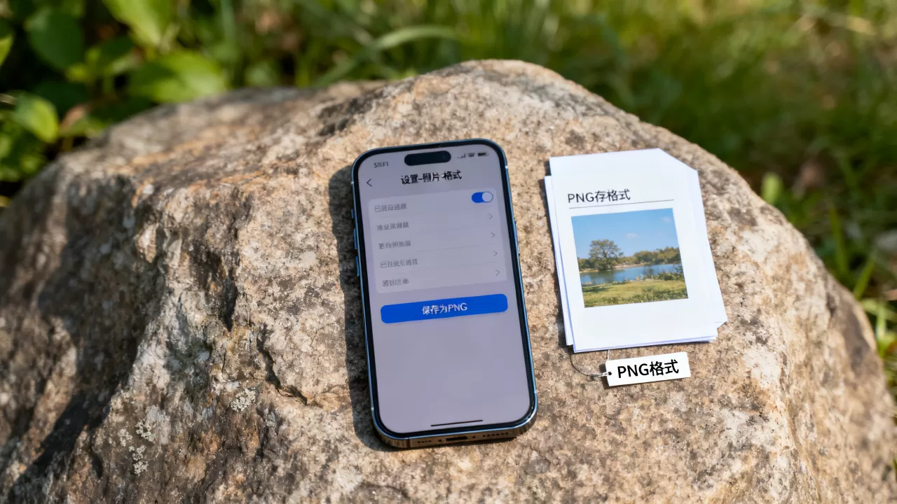 iphone照片png格式怎么保存，iphone照片png格式