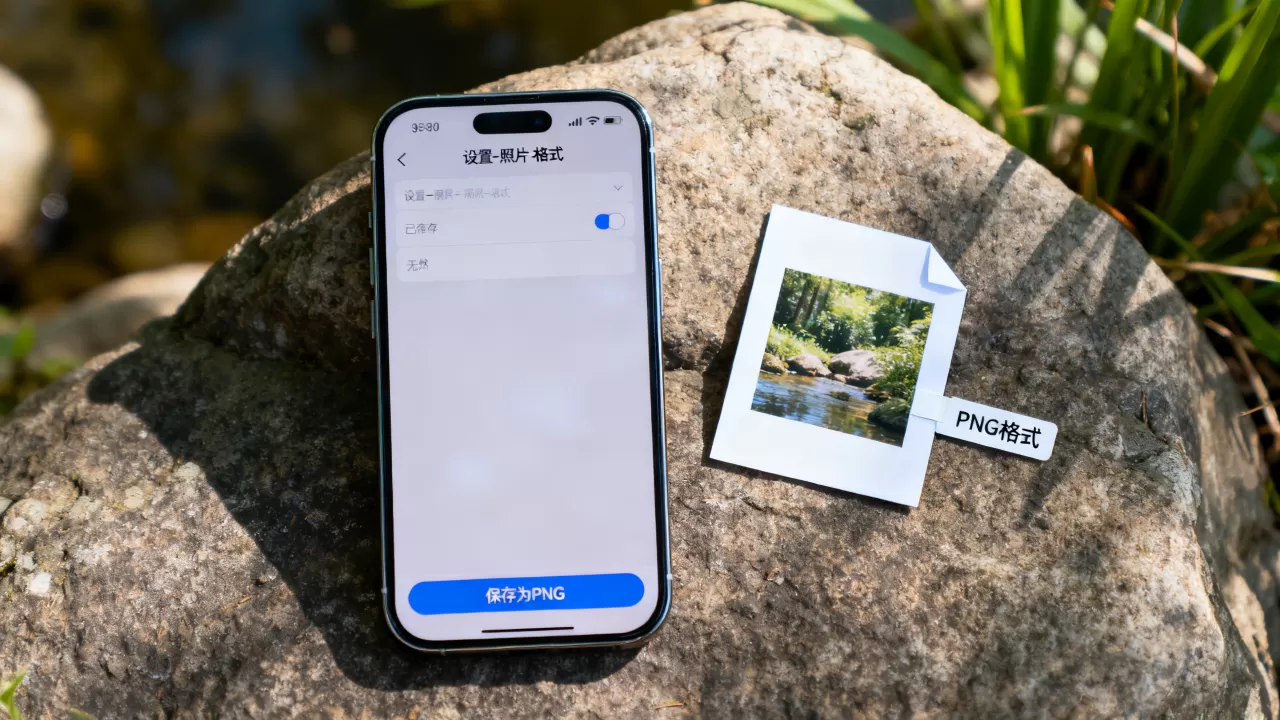 iphone照片png格式怎么保存，iphone照片png格式