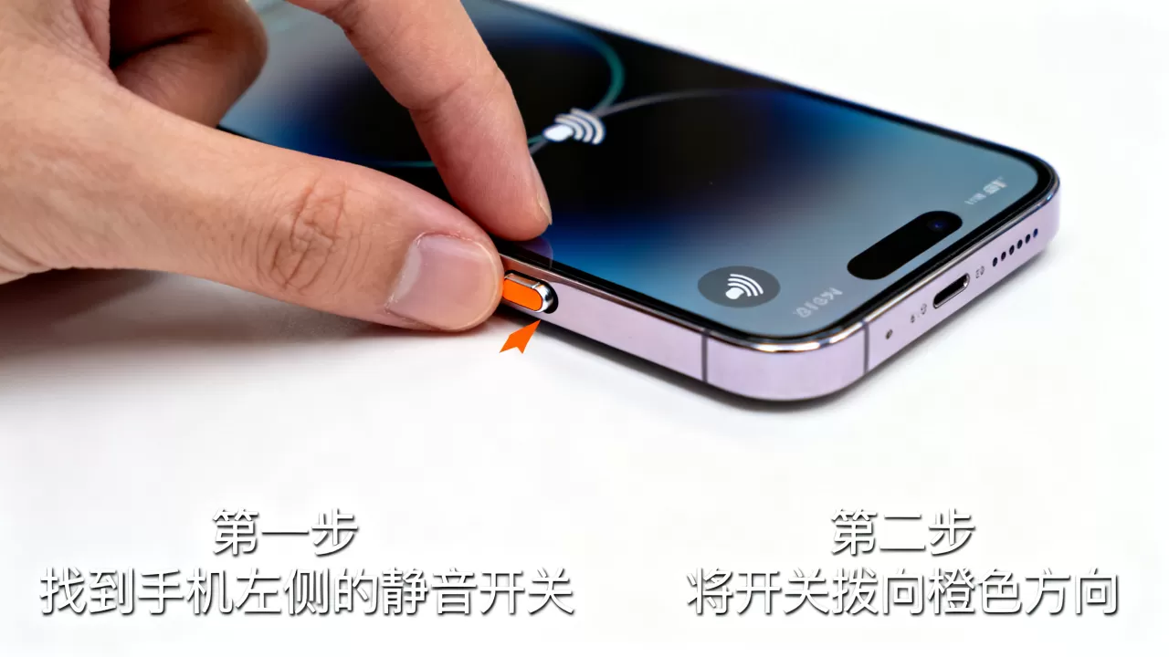 iphone调成静音怎么调，iphone调成静音