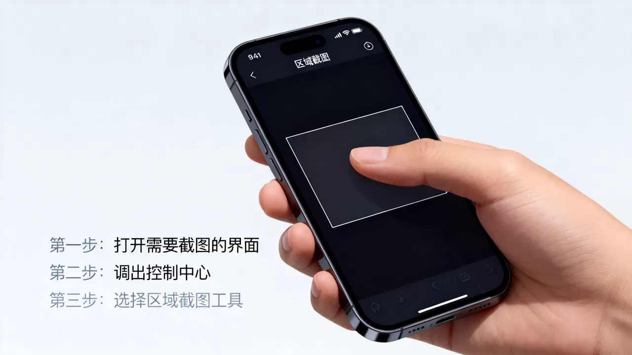 iphone区域截图怎么弄，iphone区域截图