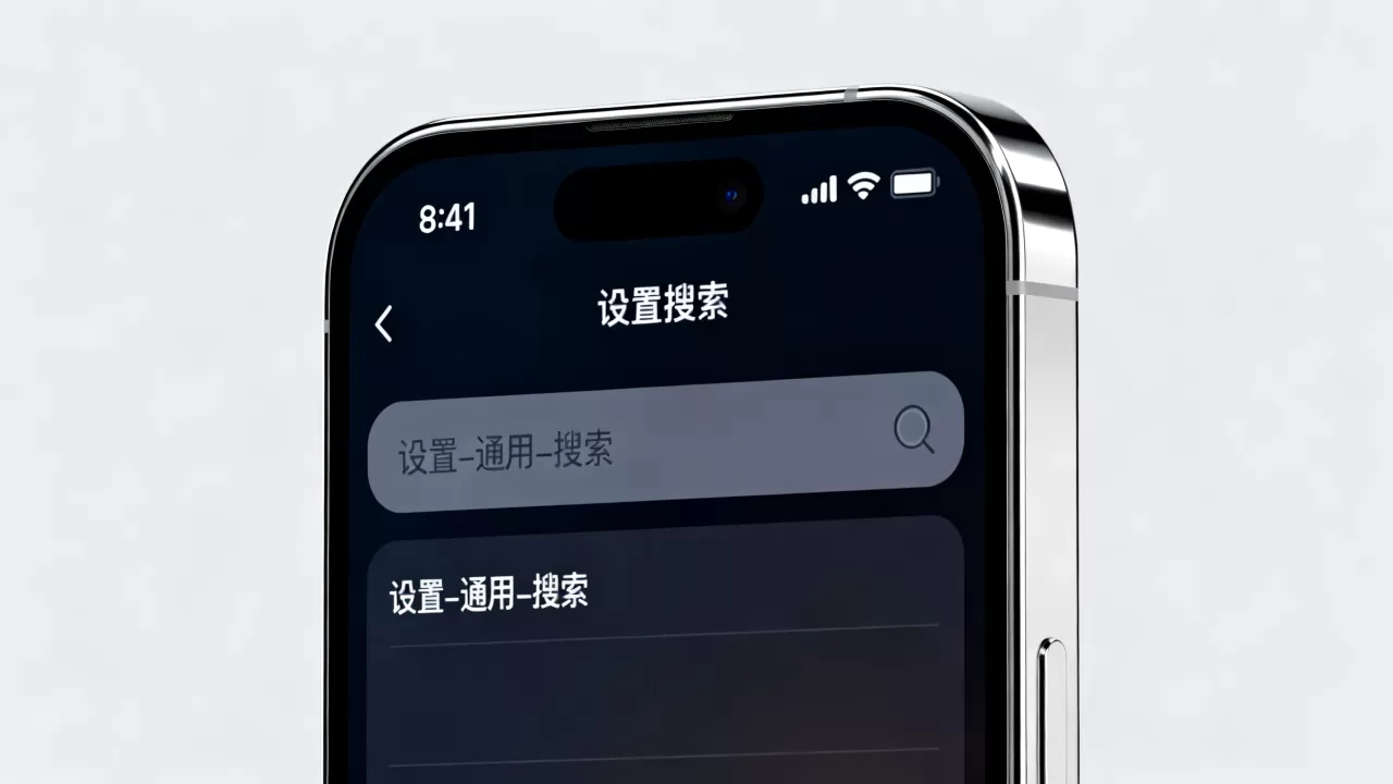 iphone搜索框怎么设置，iphone搜索框