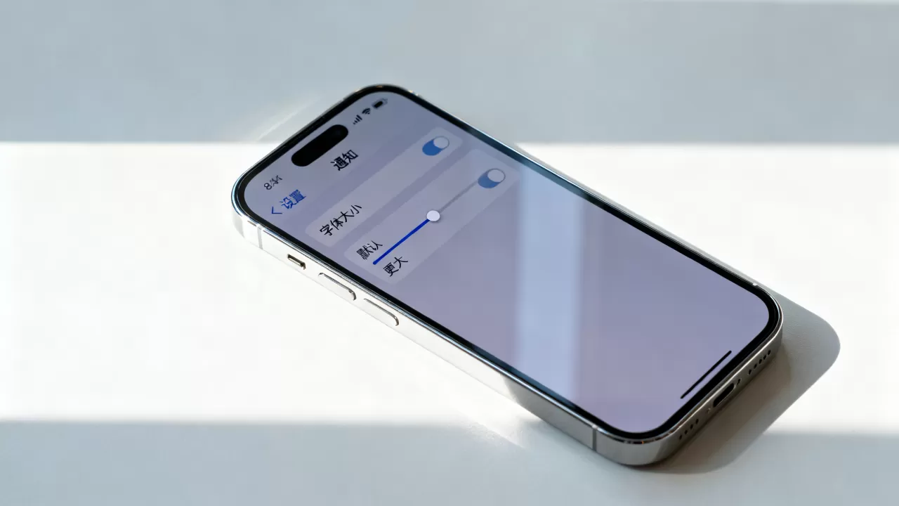 iphone通知字体怎么改，iphone通知字体大小设置