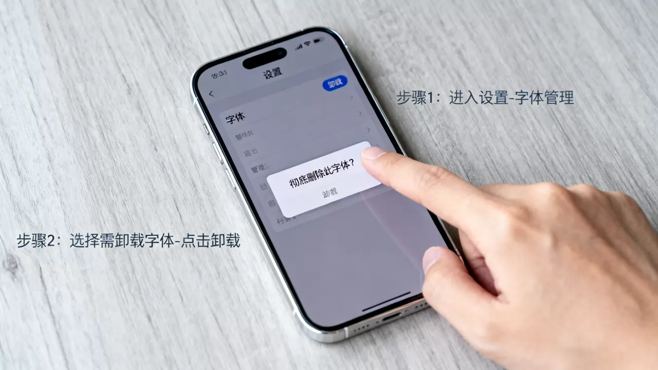 iphone卸载字体怎么彻底删除？iphone卸载字体