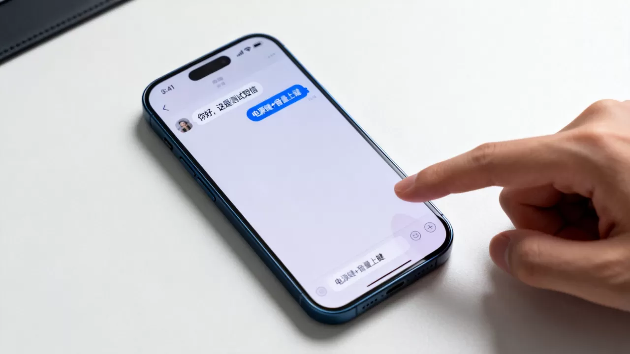 iphone短信截图怎么发，iphone短信截图