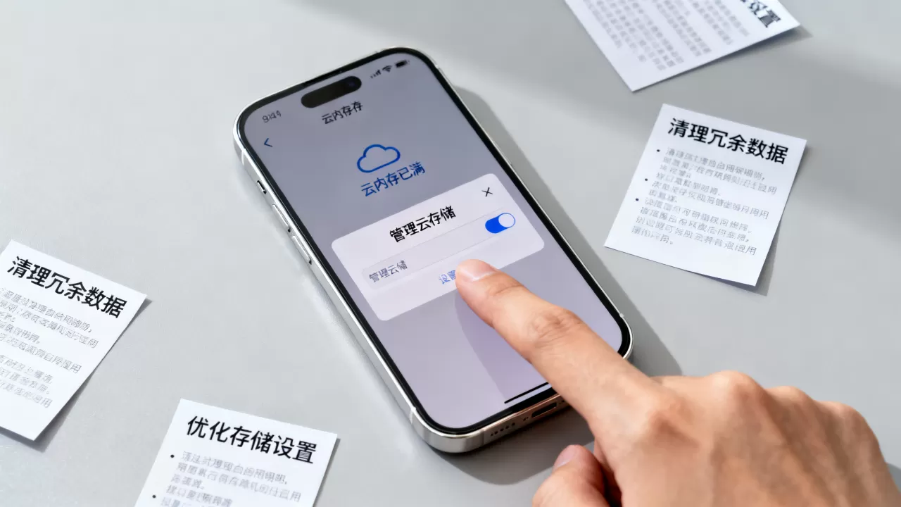 iphone云内存满了怎么办，iphone云内存