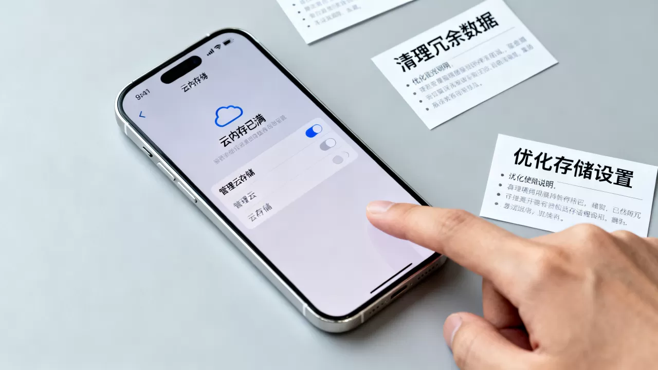 iphone云内存满了怎么办，iphone云内存