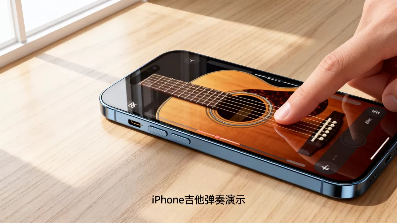 iphone手机怎么弹吉他，iphone手机吉他