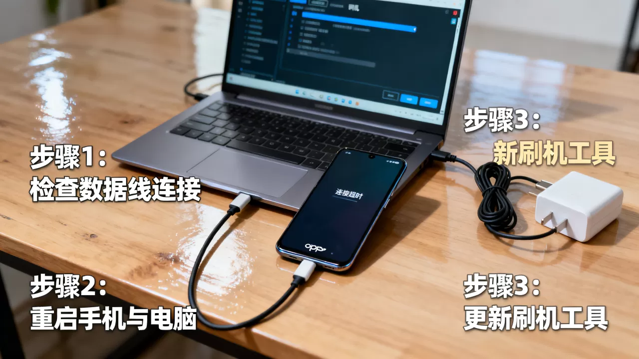 oppo刷机连接超时怎么办，oppo手机刷机教程