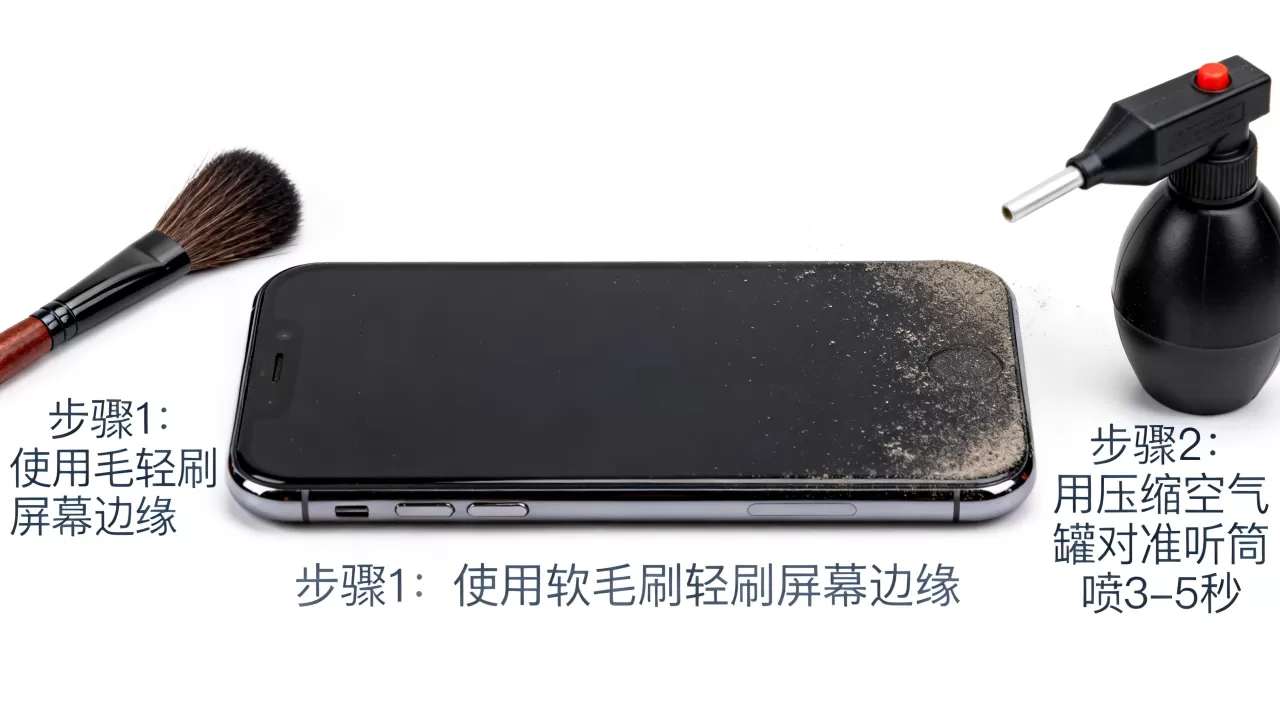 iphone屏幕清灰教程，iphone屏幕进灰怎么清理