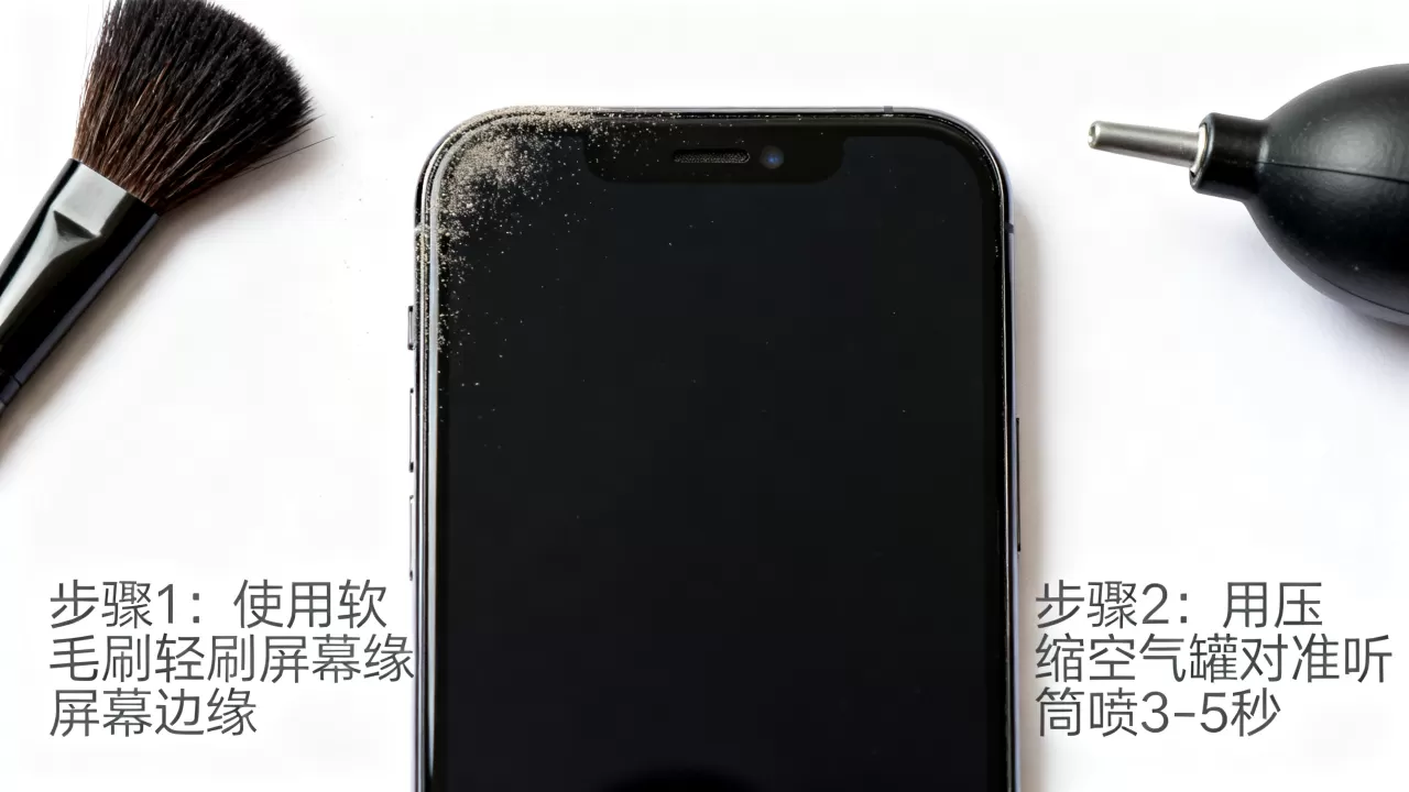 iphone屏幕清灰教程，iphone屏幕进灰怎么清理
