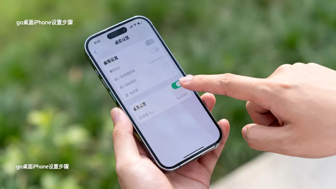 go桌面iphone怎么设置，go桌面