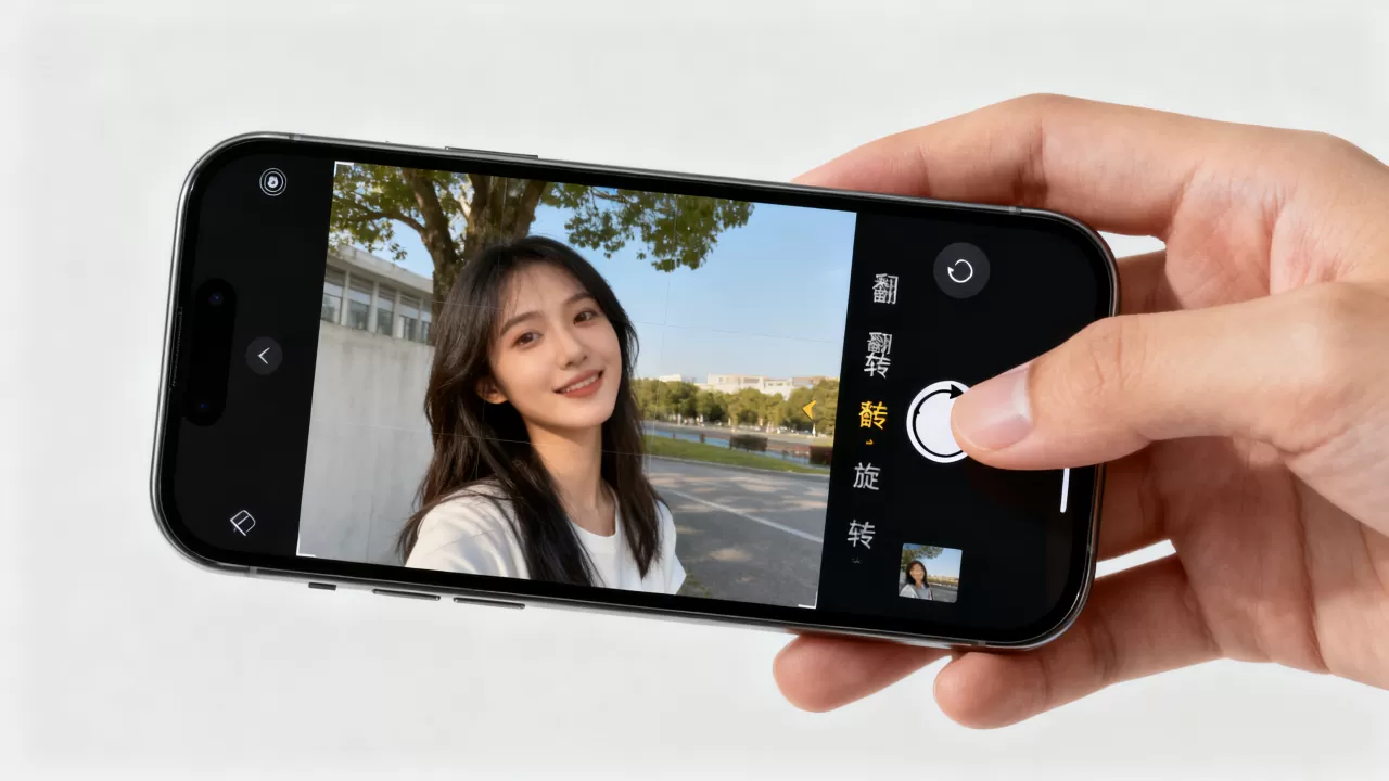 iphone翻转相片怎么操作，iphone照片旋转