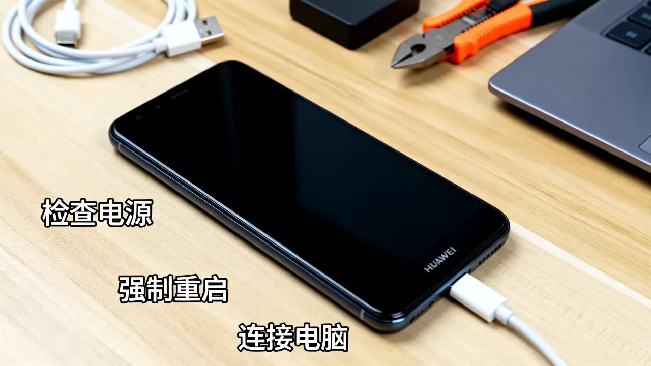 华为刷机后黑屏怎么办，华为刷机黑屏解决方法
