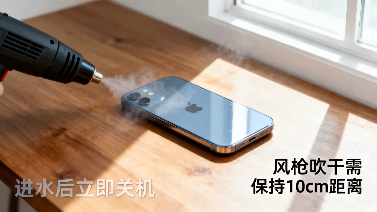 风枪能吹干iphone吗，iphone进水怎么办