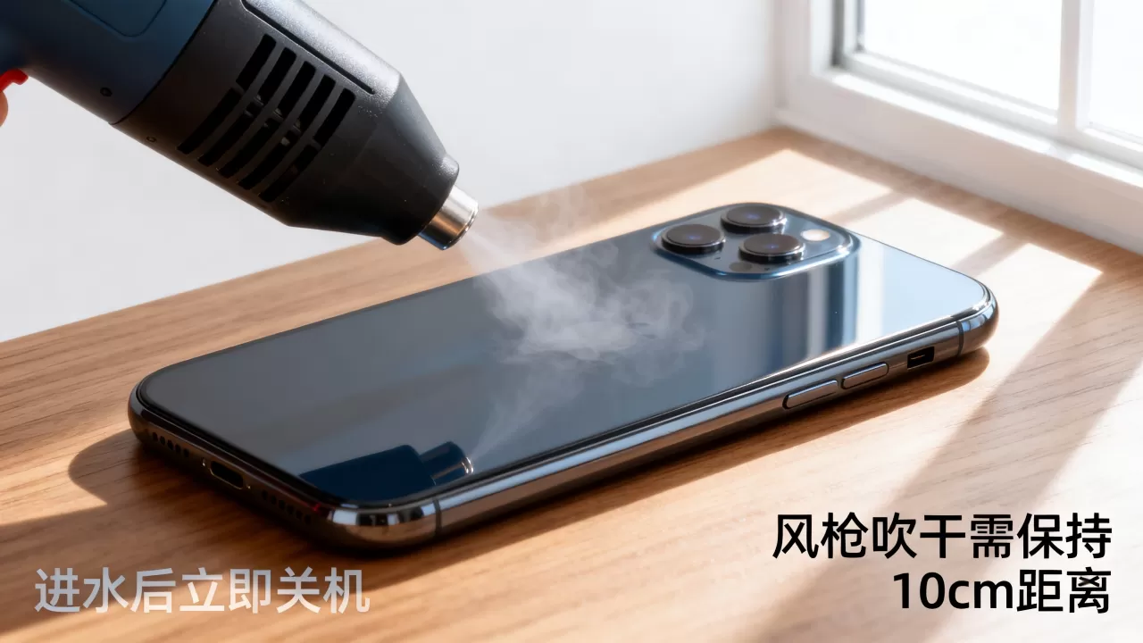 风枪能吹干iphone吗，iphone进水怎么办