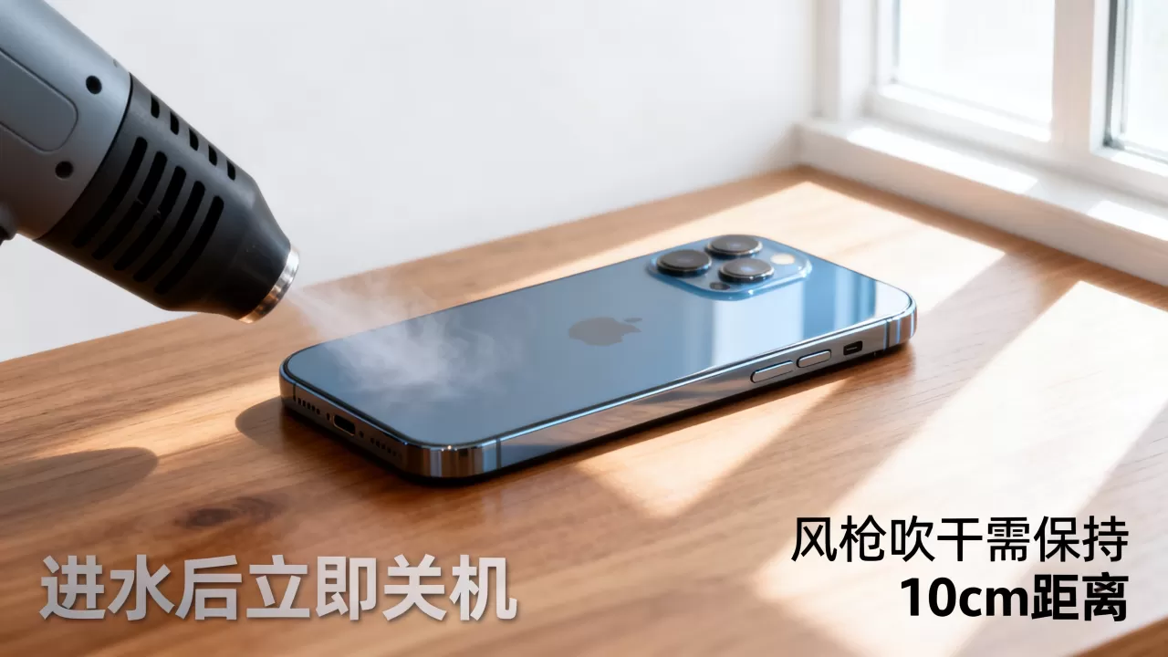 风枪能吹干iphone吗，iphone进水怎么办