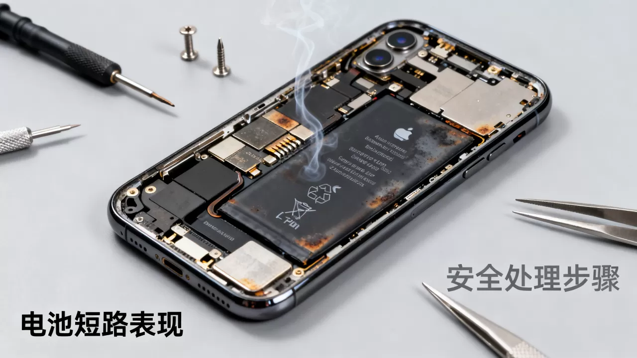 iPhone电池短路怎么办，iphone电池短路