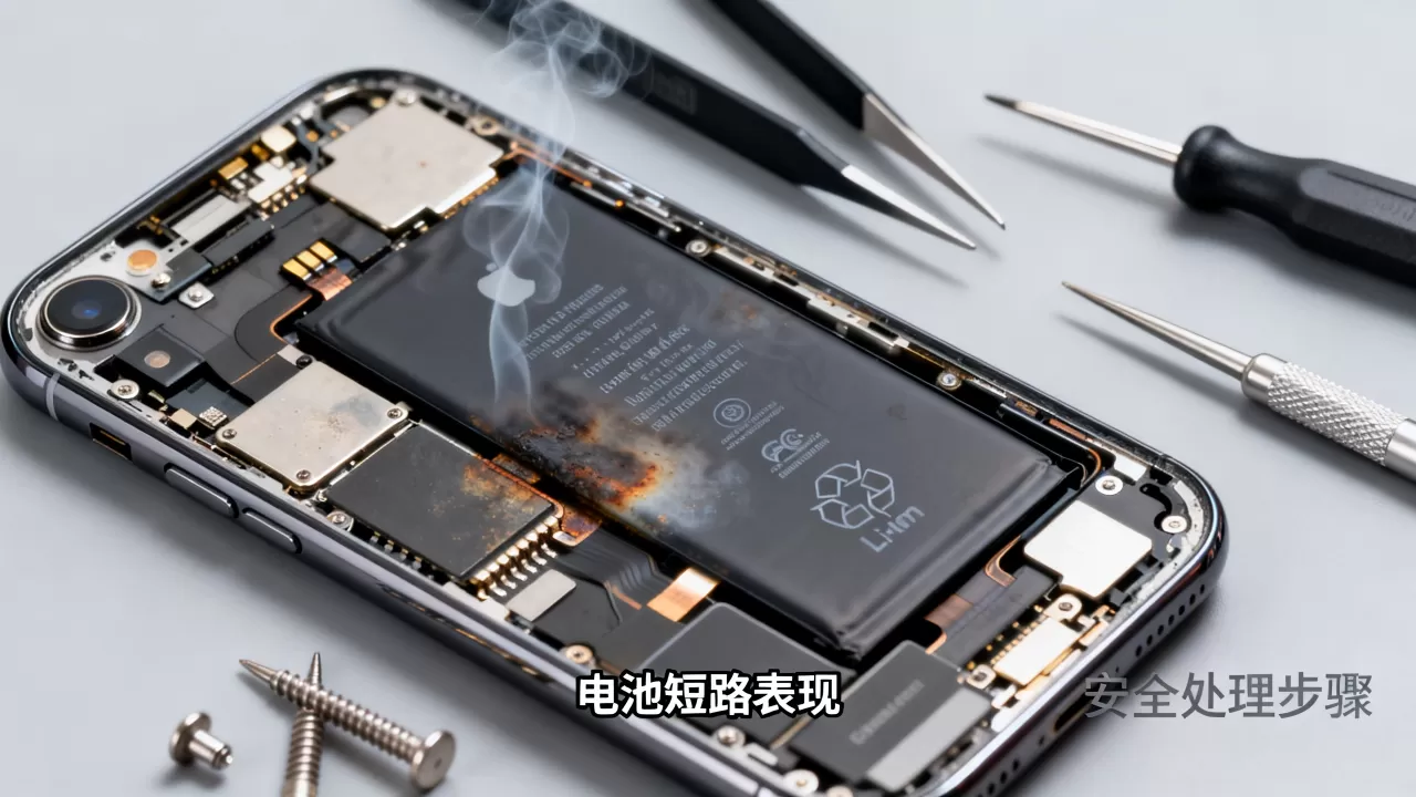 iPhone电池短路怎么办，iphone电池短路