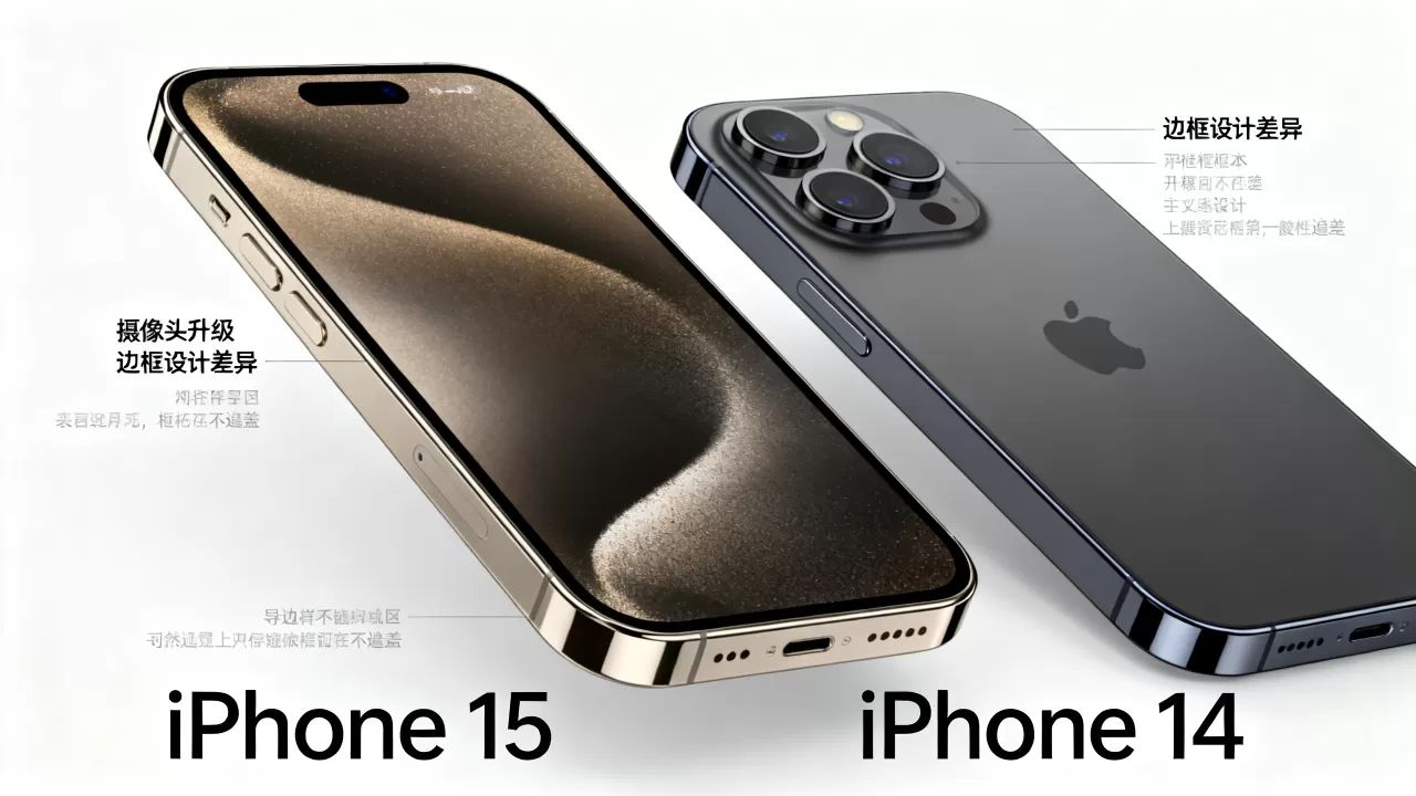 iphone对比照，iphone15和14区别大吗