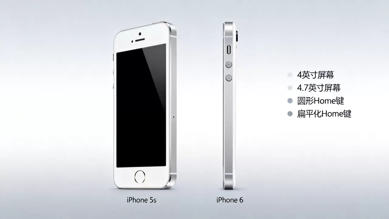 iphone5s到iphone6，iphone5s和iphone6的区别