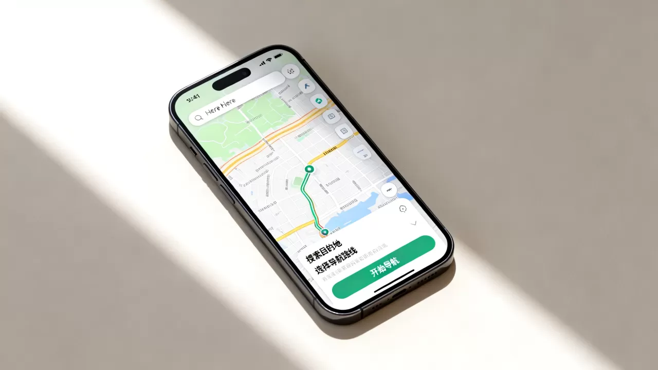 iPhone上Here地图怎么用，Here地图苹果版