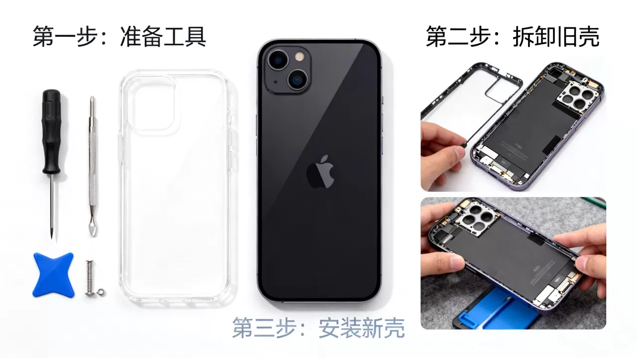 iphone怎么换壳，iphone换壳教程