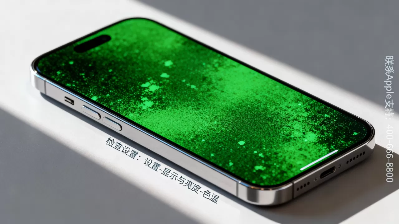 iPhone屏幕变绿怎么办，iPhone屏幕变绿