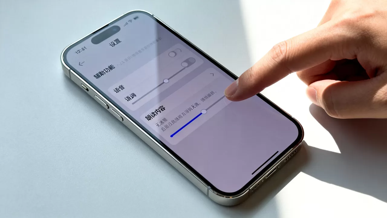 iphone朗读小说怎么设置，iphone朗读小说