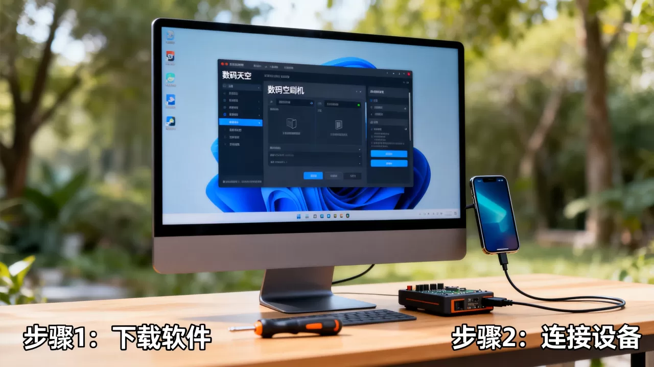 数码天空刷机软件怎么用，数码天空刷机
